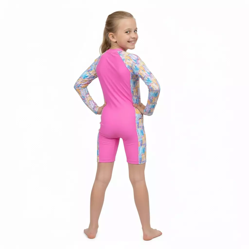 Opelon - GIRLS SHORT  DIVING SUIT LS - BAJU RENANG ANAK PEREMPUAN LENGAN PANJANG