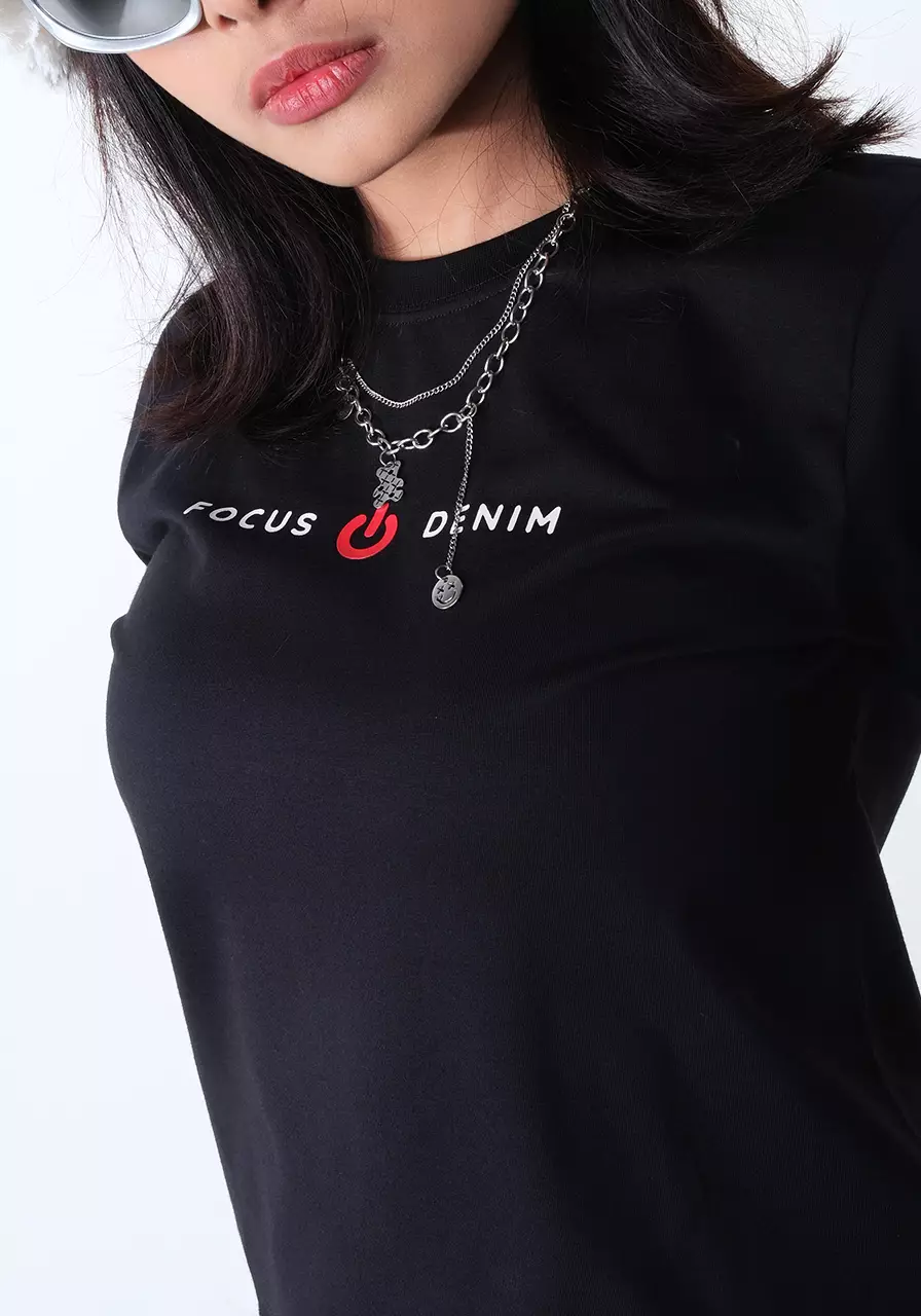 Kaos Wanita Fitted Lifa Black