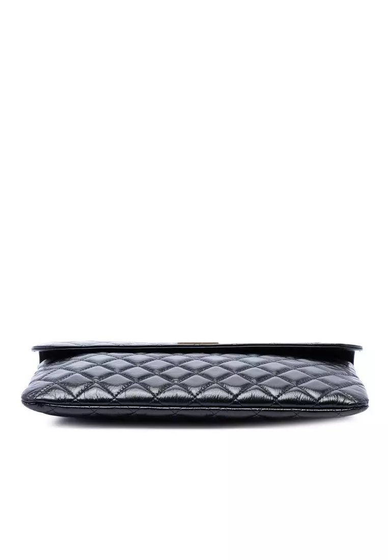 Pre-Loved Chanel Cc Quilted Patent Flap Clutch