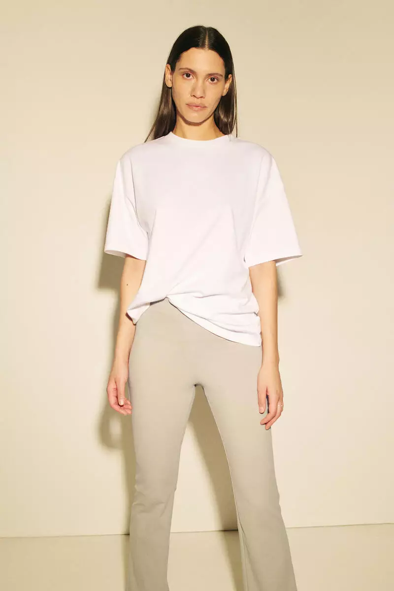 Four-way Stretch Flared Trousers