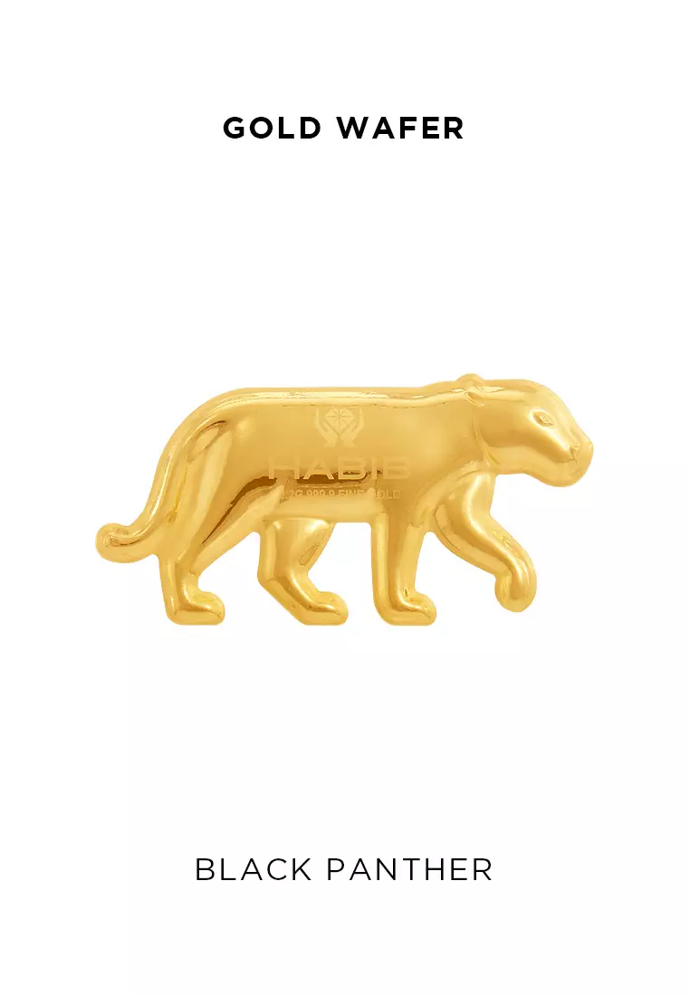 HABIB x Zoo Negara Collection 2025 (Black Panther) | 999.9 Gold Wafer (0.20g)