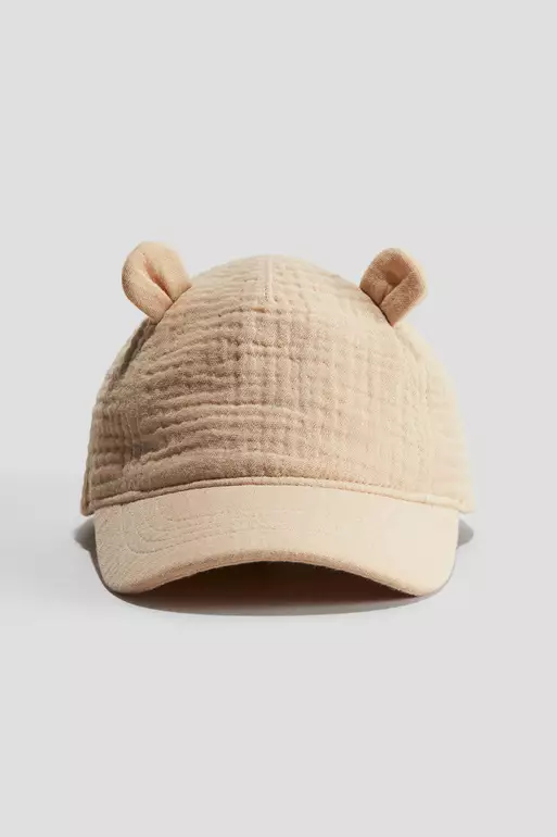 Appliquéd cotton cap