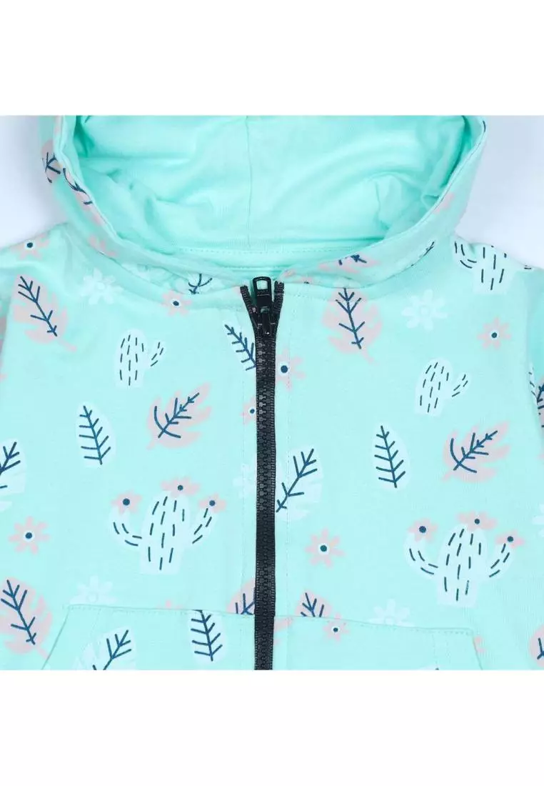 Cute Cactus Zipper Jacket