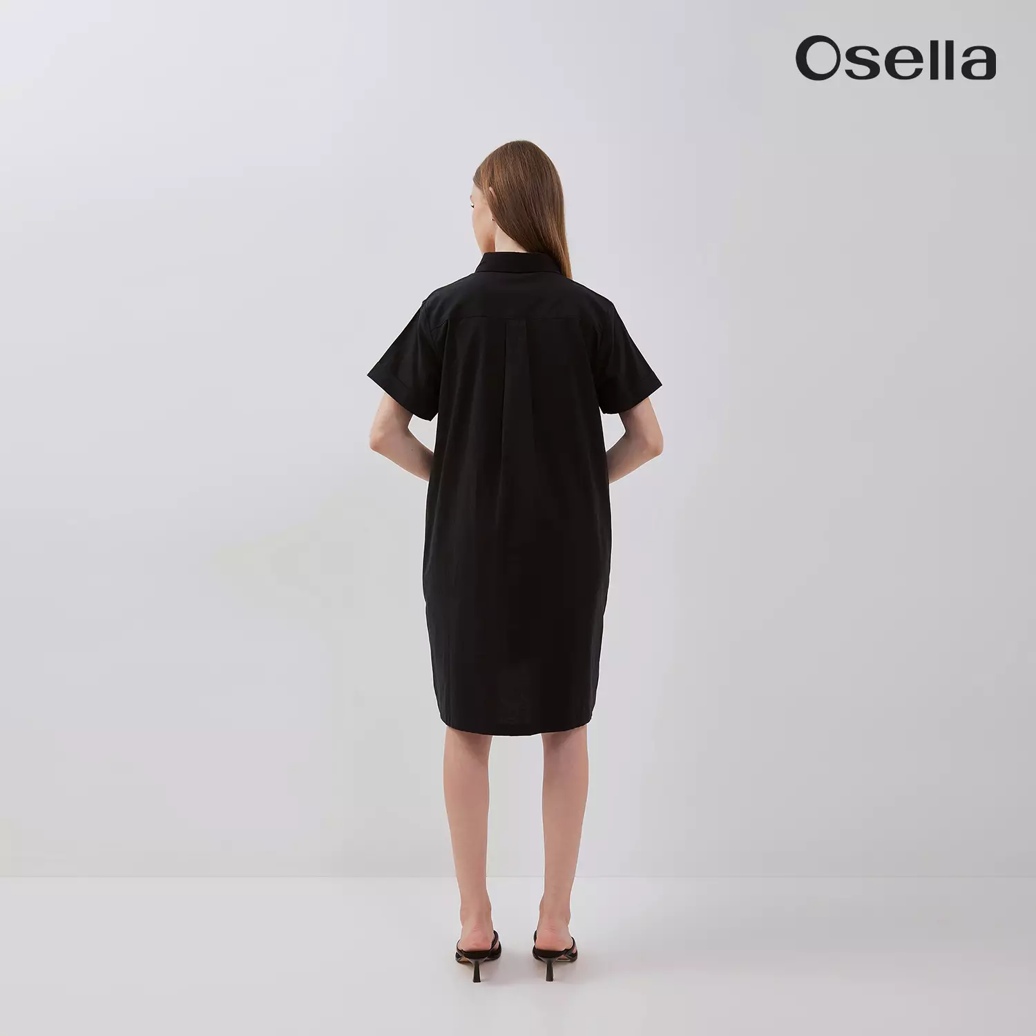 Osella Short Sleeve Polo Collared Mini Dress 2156500143 | Mini Dress Polo Lengan Pendek Perempuan