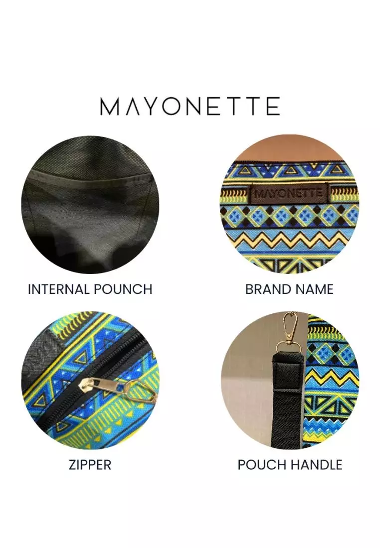 MAYONETTE Tinny Pouch Canvas Tribal - Dompet Wanita Tempat HP dan Uang terbaru