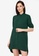 ZALORA WORK green 100% Recycled Polyester Shirt Dress 0DFF6AA83C04EBGS_1