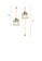 Glamorousky white Simple and Creative Plated Gold Castle Tassel Earrings with Cubic Zirconia D0163ACE5D86E8GS_2