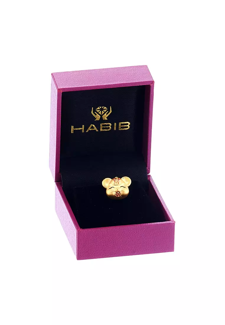 HABIB 999 Yellow Gold Charm WWCM66(C)