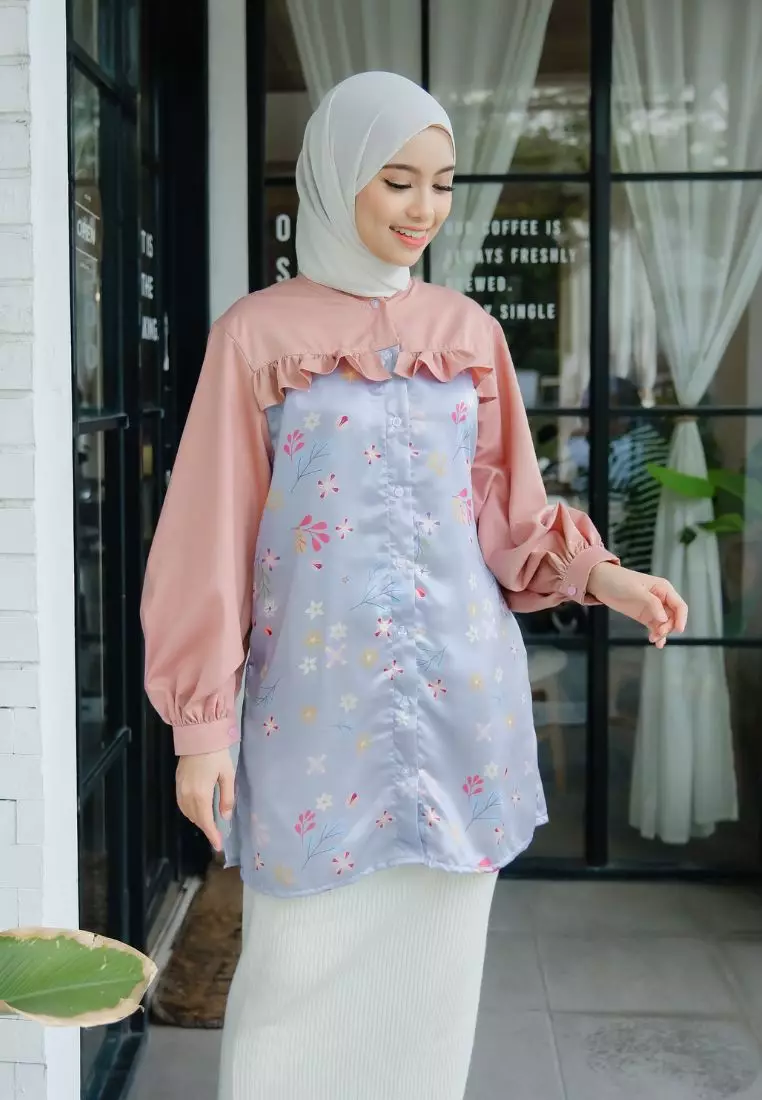 Arsera Blouse Lilac - Long Sleeve - Atasan Wanita
