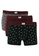 Springfield red 3-Pack Alien Print Woven Boxers 5A1EBUS6ACDB96GS_1