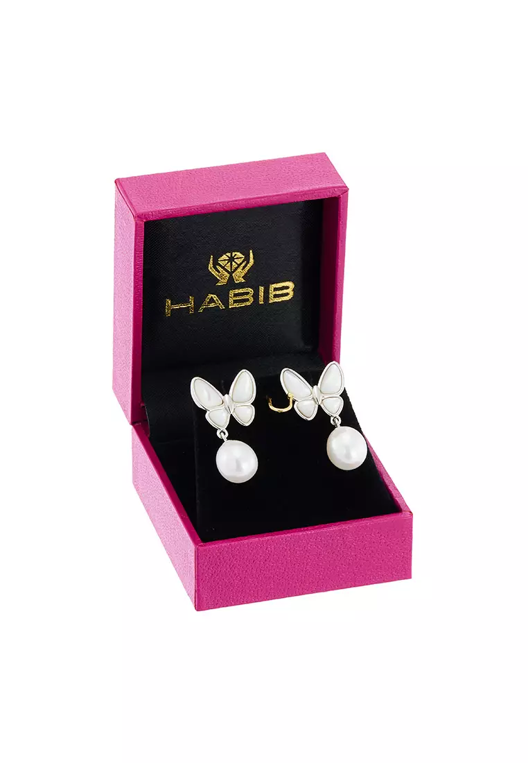 HABIB 925 Fresh Water Pearl Earrings Z4528S(1)-E(WG)