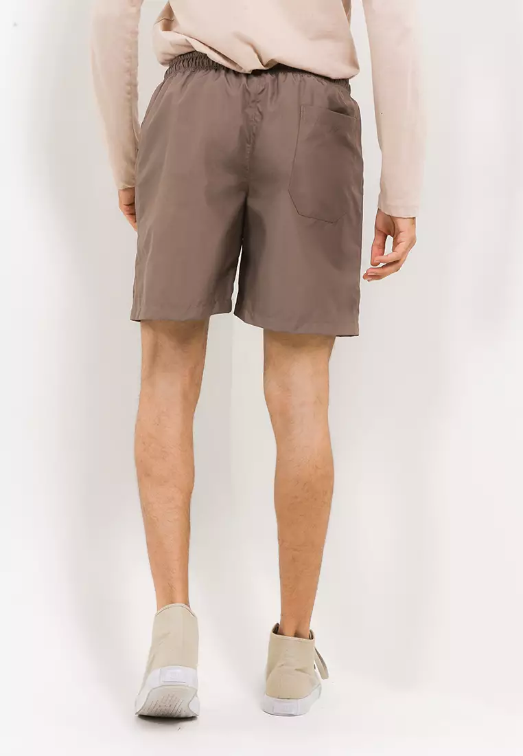 GRAHANGGRA Celana Boardshort Pants Polyester + Key Chain - Mocca