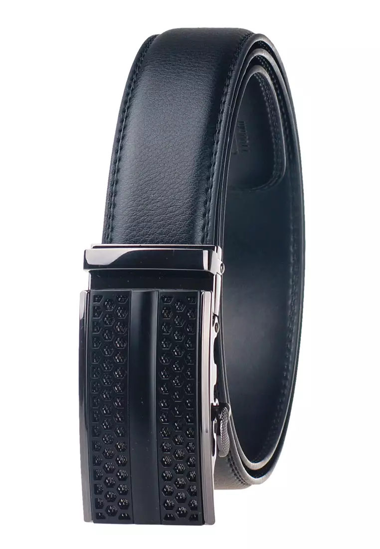 Buy FANYU Men's Slide Buckle Automatic Belts Ratchet Belts Genuine