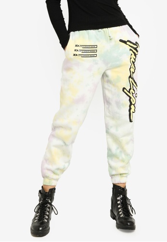 H&M green and multi Printed Joggers 786E1AA2D02396GS_1