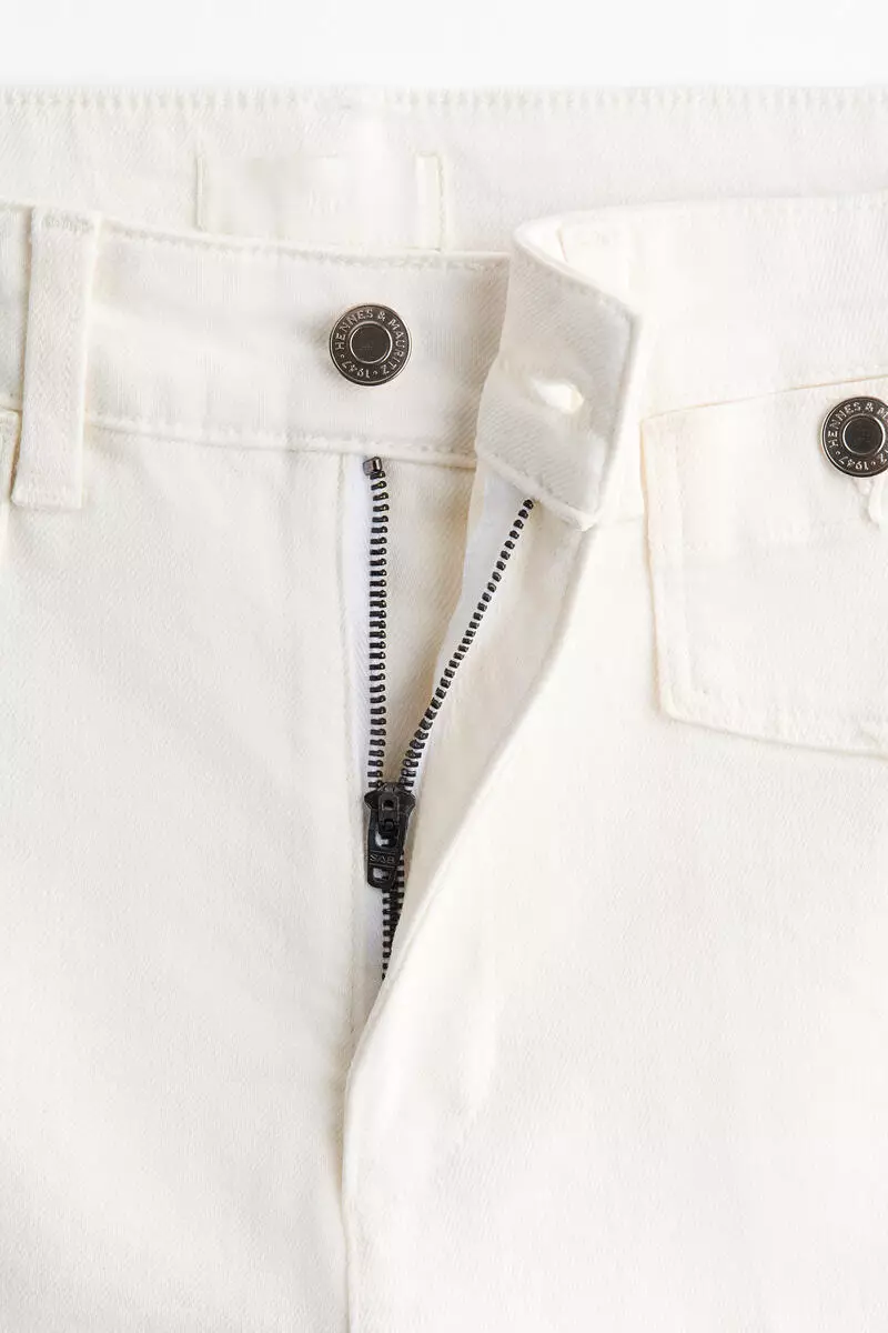 Wide High Waist Ankle Jeans