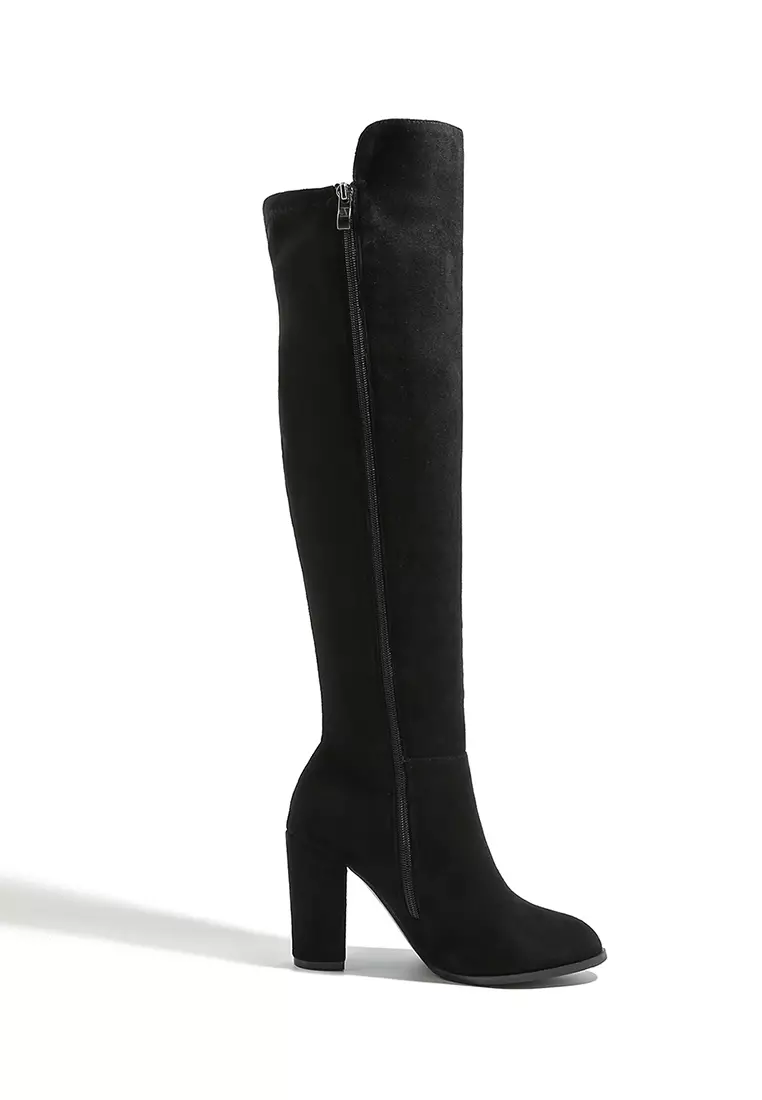 Discount on Twenty Eight Shoes  shoes - SKU: 9cm Supper Skinny Elastic Suede Fabric Long Boots Wty3977-8