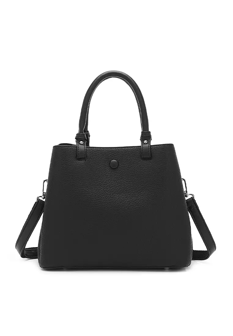 Top Handle Bag / Sling Bag / Crossbody Bag - Black