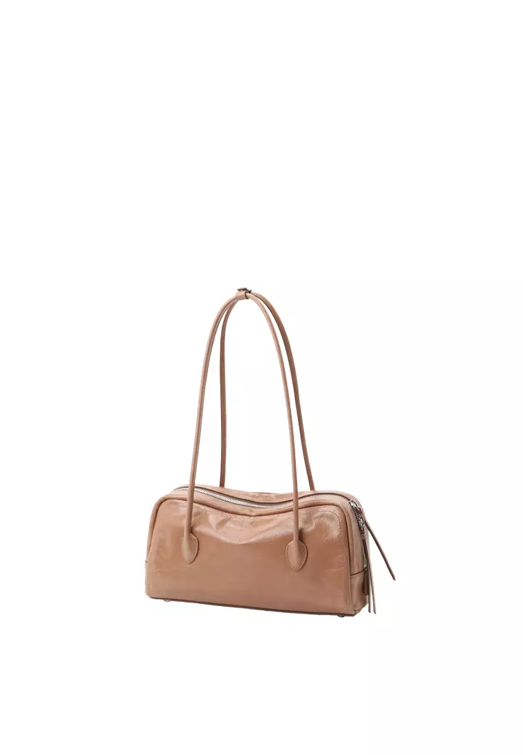 TONA Pocket East West Boston Bag - Distressed Taupe