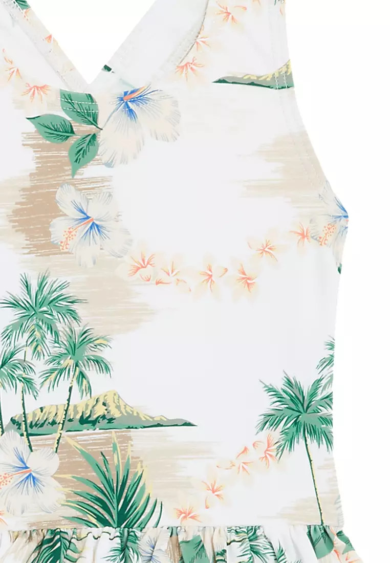 Hawaiian Print Swimsuit