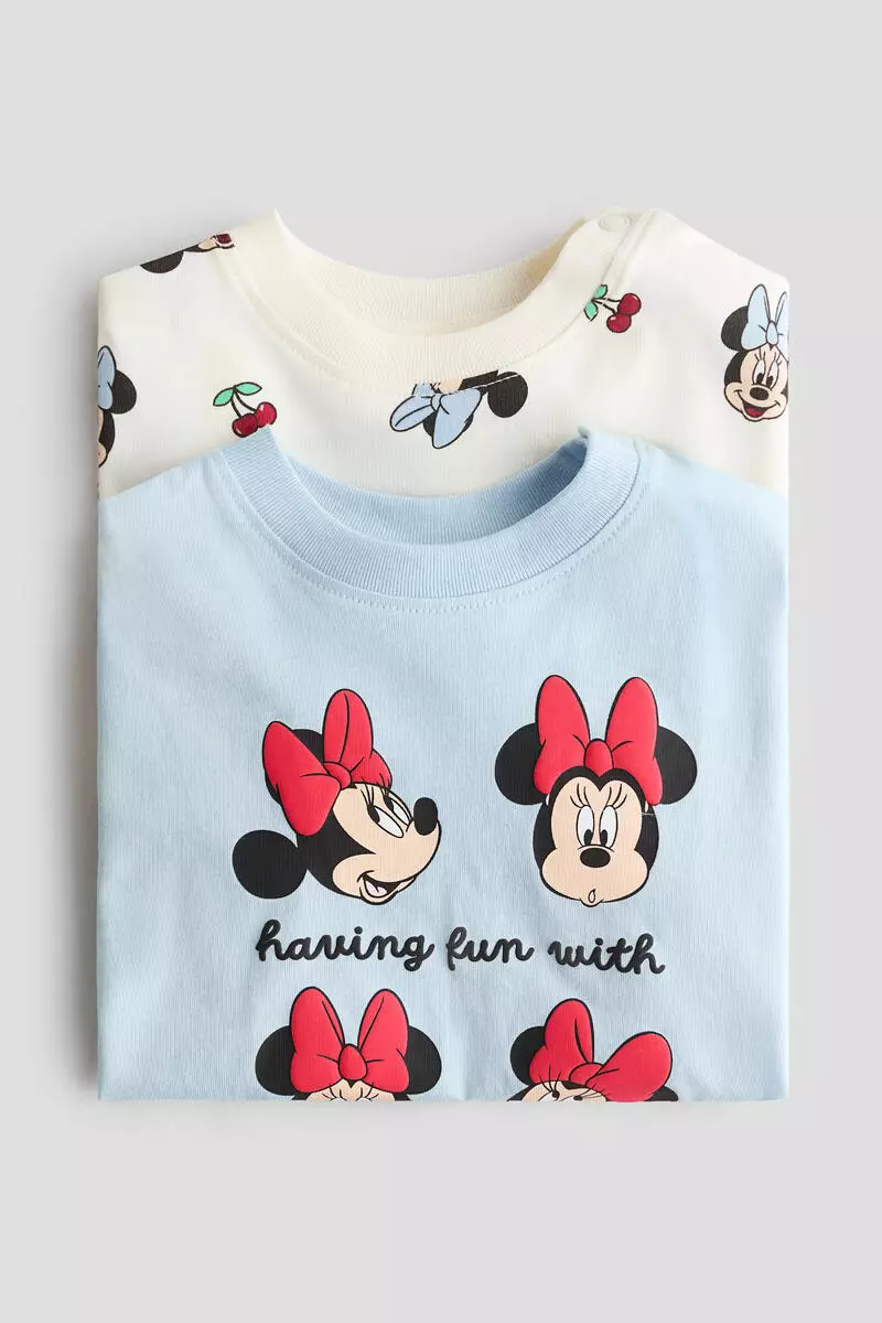 2-pack printed cotton T-shirts
