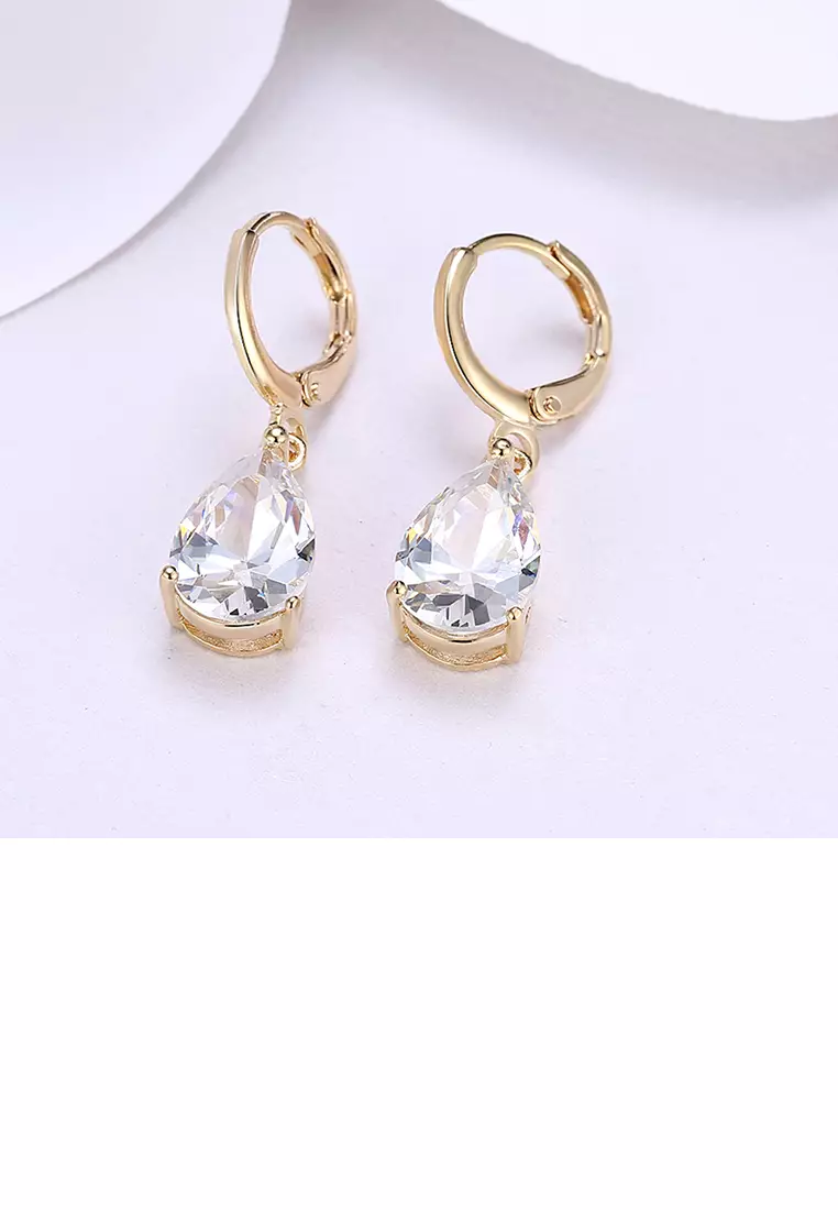 Champagne gold sales drop earrings