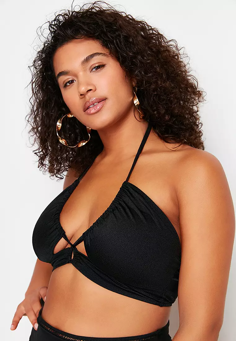 Plus Size Halter Bikini Top