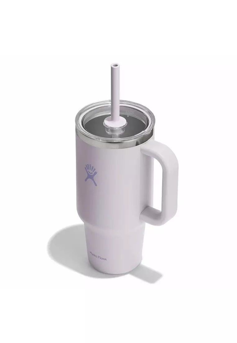 Hydro Flask All Around Travel Tumbler Clear 32 oz Cloud Pink