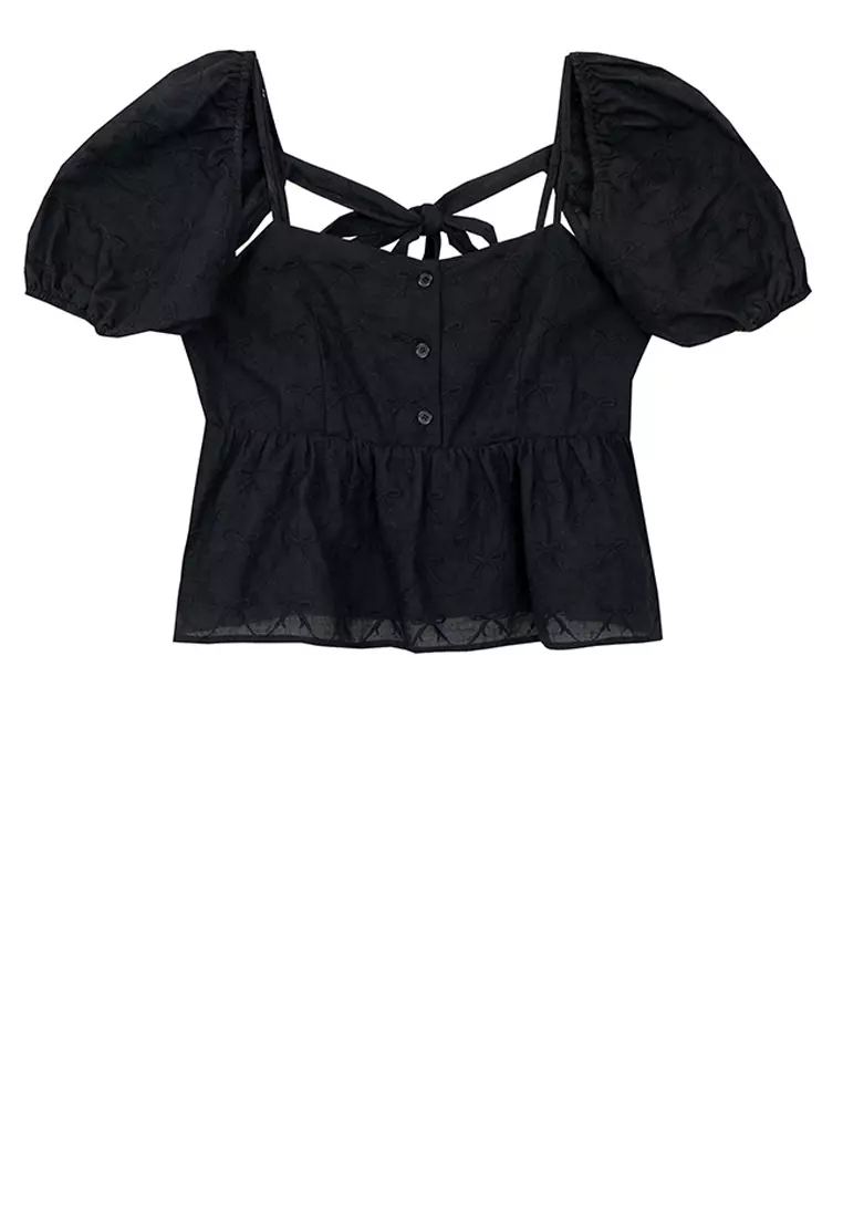Removable Puff Sleeves Top
