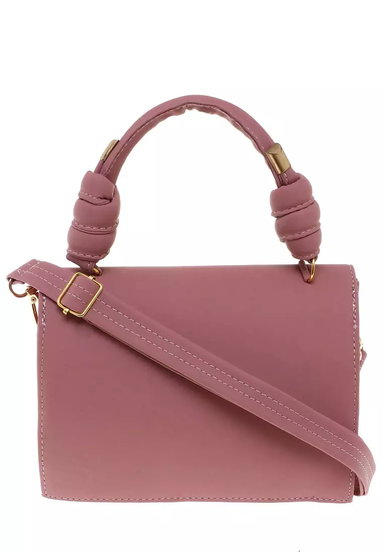 Radia Tas Slempang Wanita Casual Slingbag Plain High Quality Premium - Pink