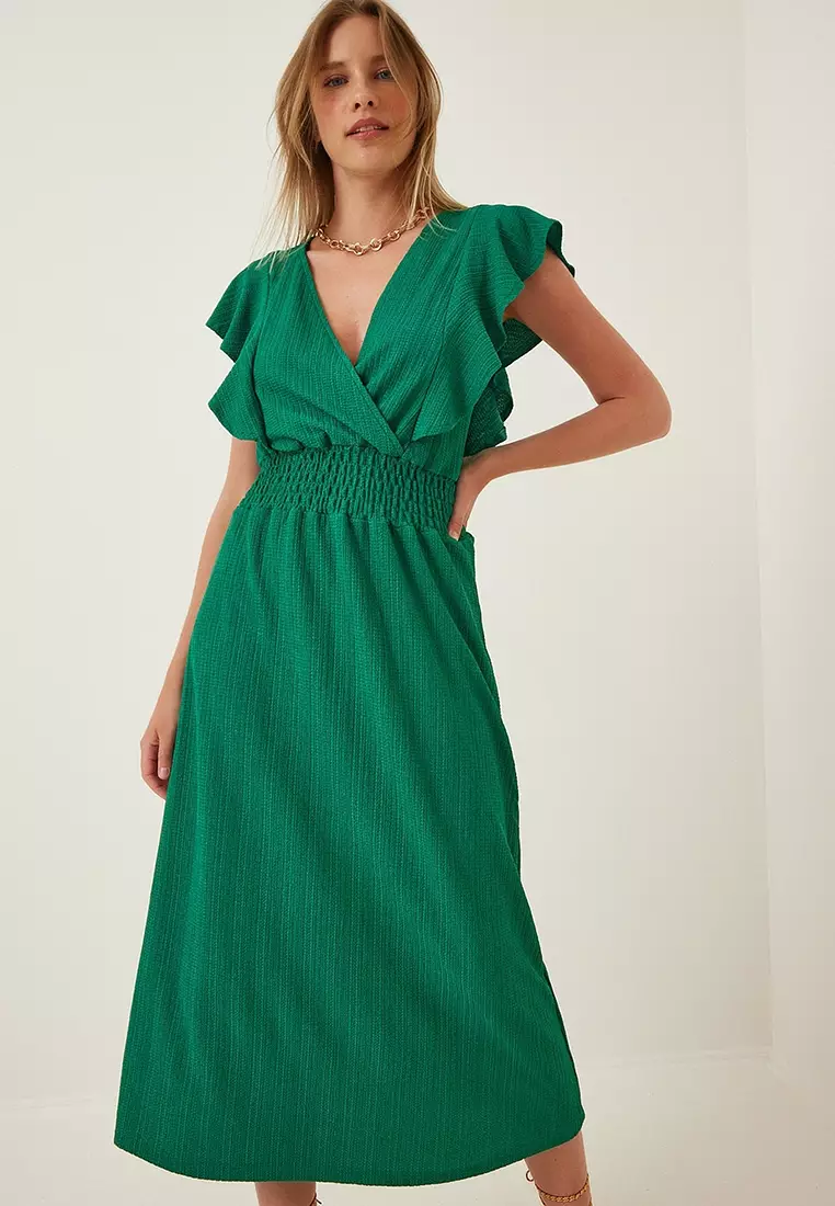 Ruffle Textured Dress