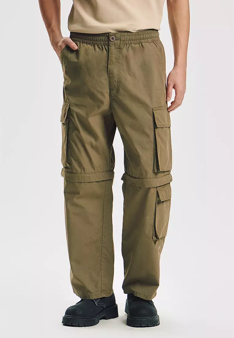 Wide Fit Convertible Cargo Pants