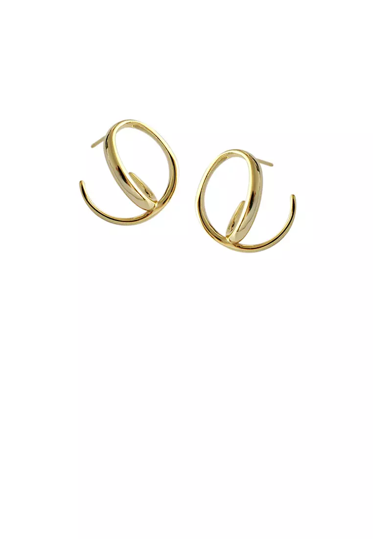 Gold ring cheap stud earrings