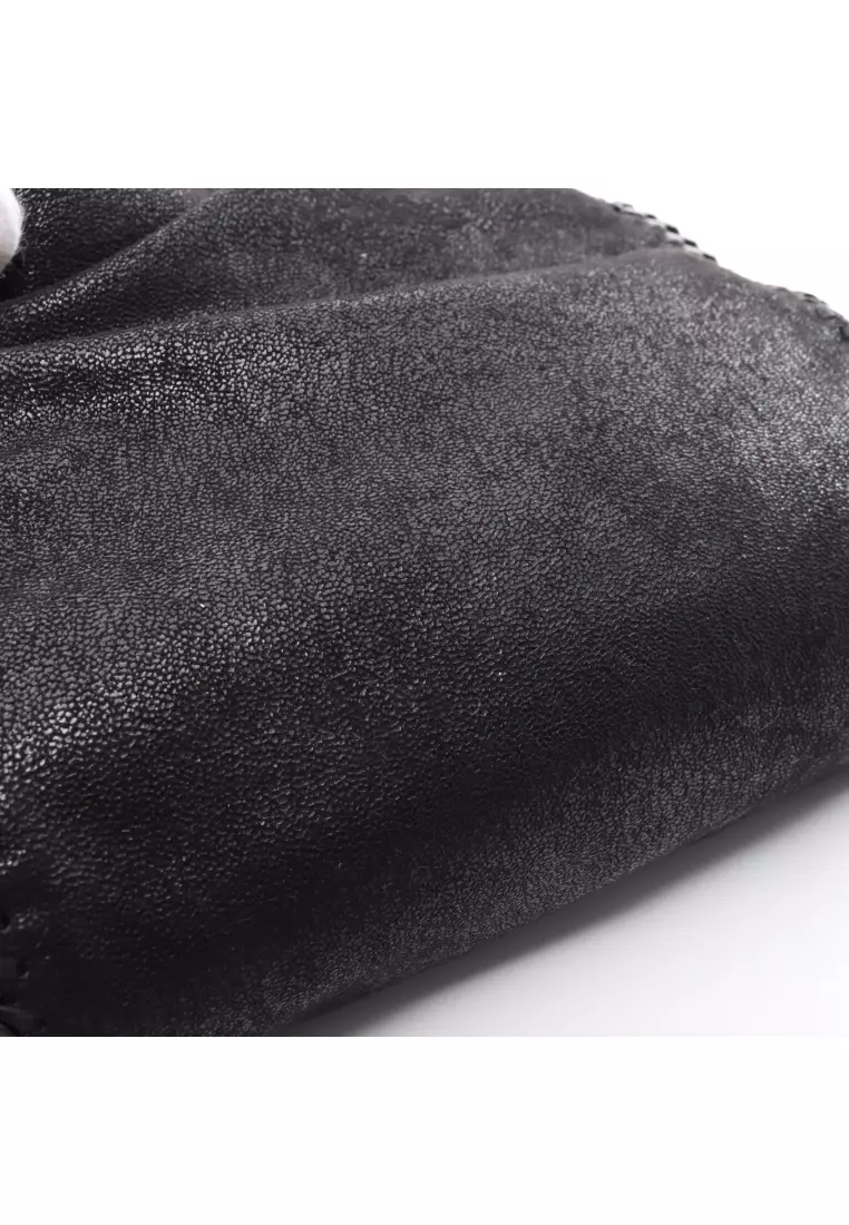 Authentic Stella McCartney Chain Edge Vegan Leather Crossbody Bag Black NEW