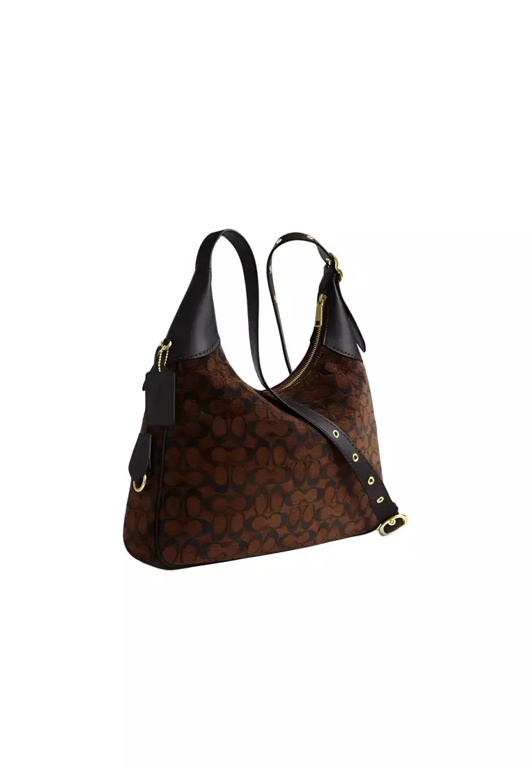 Ella Shoulder Bag In Signature Chenille CCE49