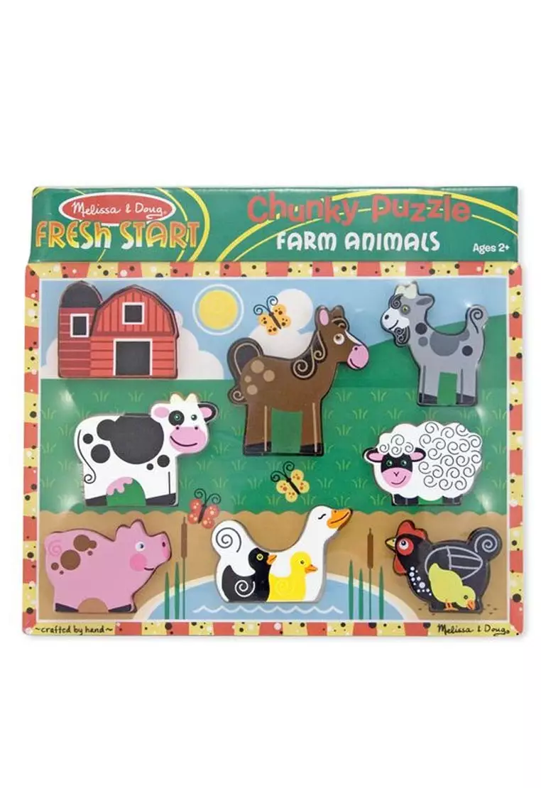 Melissa and doug store chunky farm puzzle