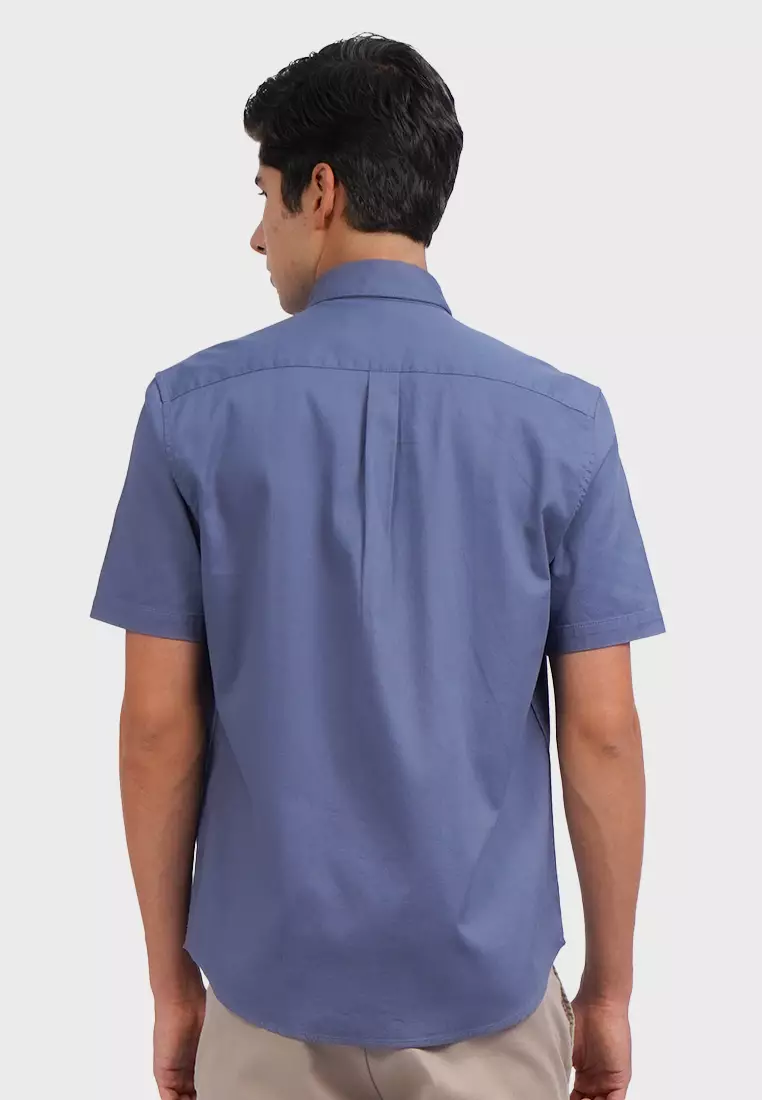 Short Sleeve Oxford Stretch Shirt