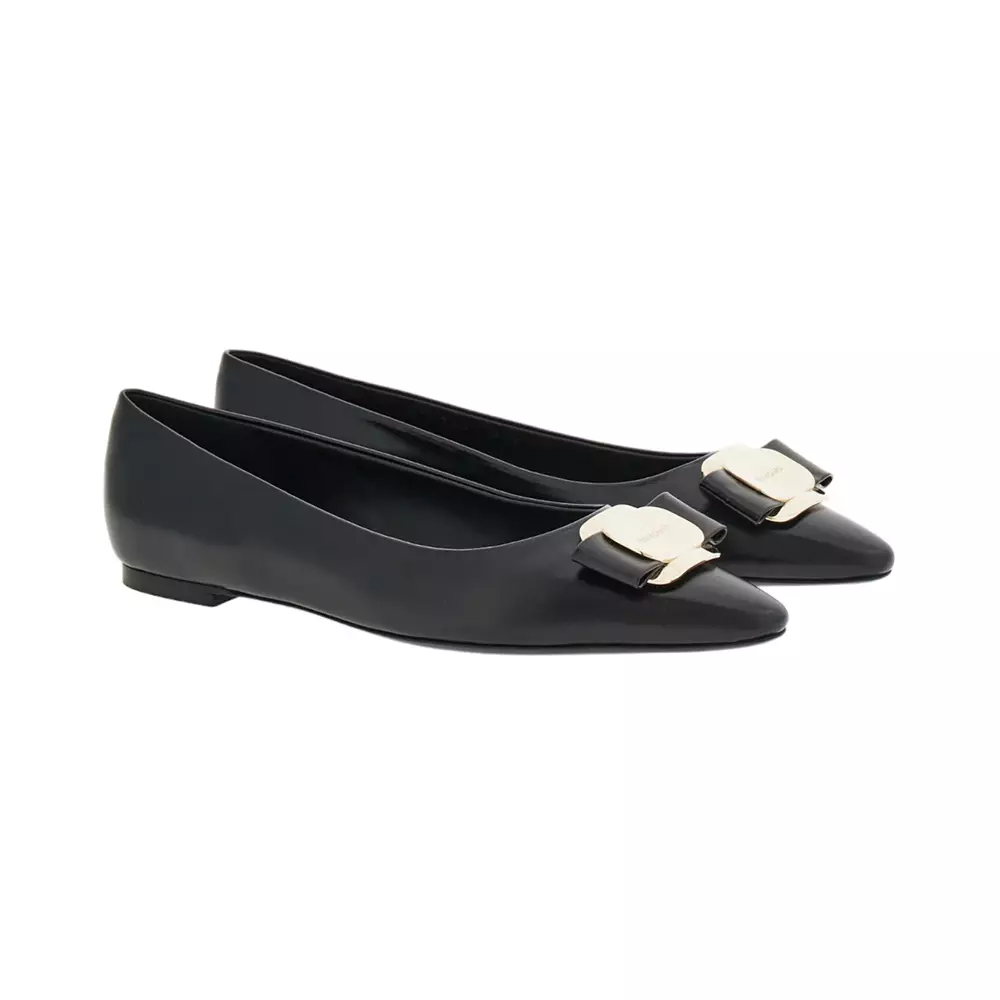 [4.4PRIL KEJUTAN HARGA] New Vara Plate Ballet Flats Black