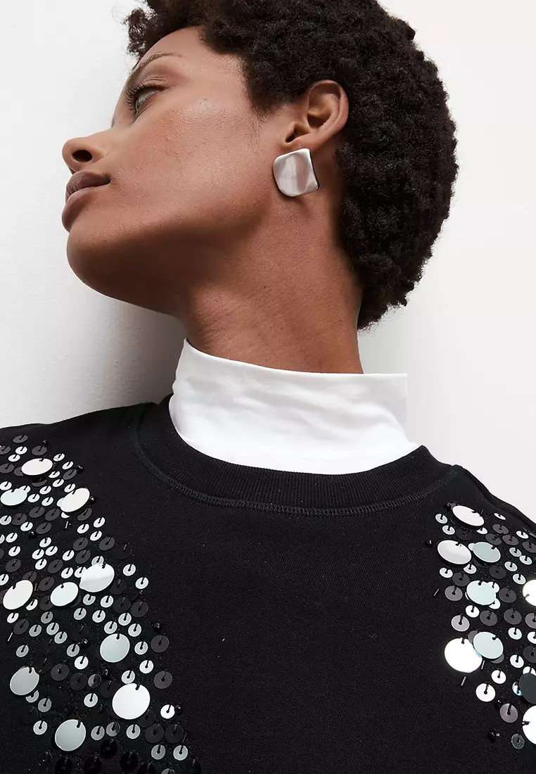 Pure Cotton Sparkly Sweatshirt