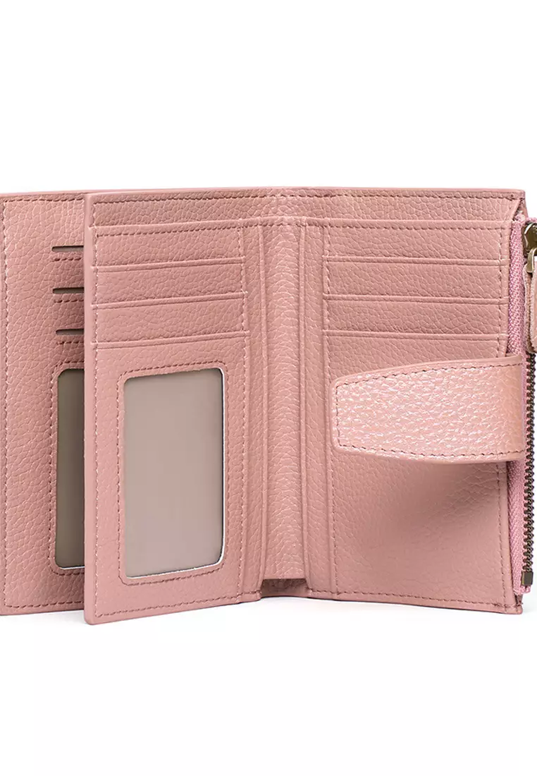 VANSA Pebbled Cow Leathers Short Wallet VBW-Wt5191