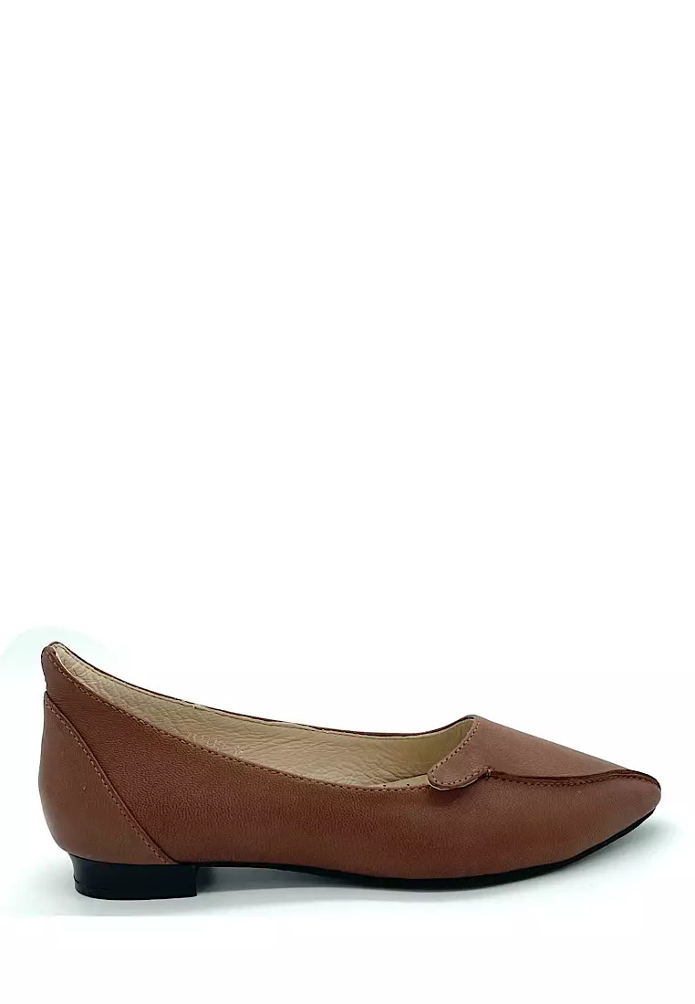 Ladies sale brown flats