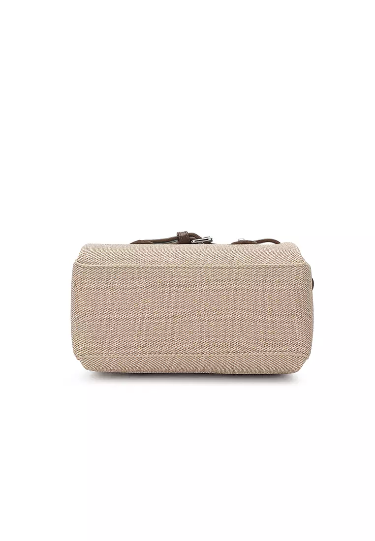 Women's Top Handle Bag / Sling Bag / Crossbody Bag / Shoulder Bag (Tas Tangan Wanita / Tas Selempang Wanita / Tas Bahu Wanita) - Krem
