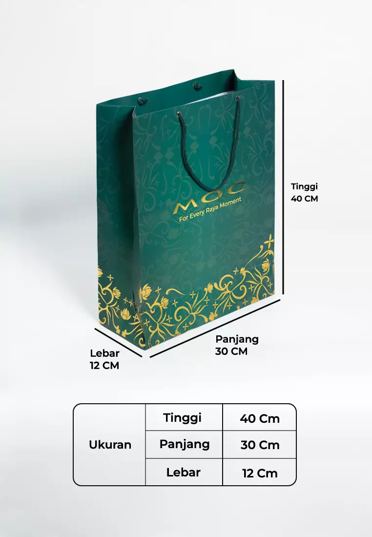 Jual MOC MOC Paper Bag Raya Edition - Green Original 2026 | ZALORA ...