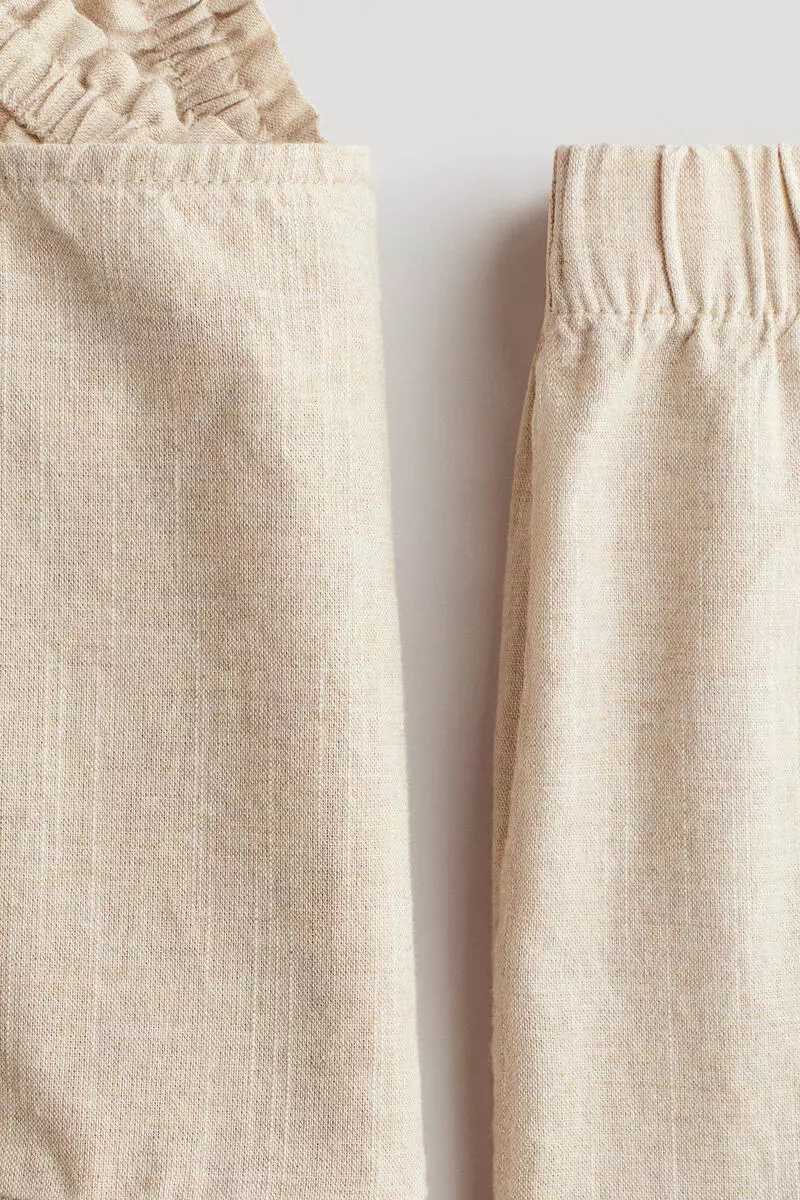 2-piece frill-trimmed cotton set