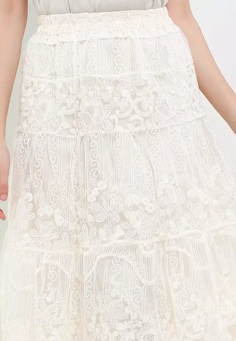 Crinkle Pleated Tutu Skirt