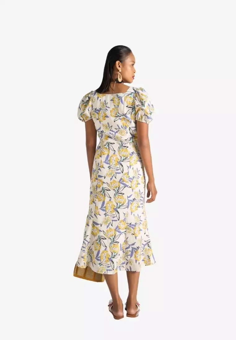 New Linen New Horizon Midi Linen Dress