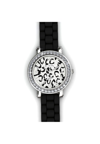 Her Jewellery black Chic Watch (Black) - Made with premium grade crystals from Austria 05598ACD397017GS_1