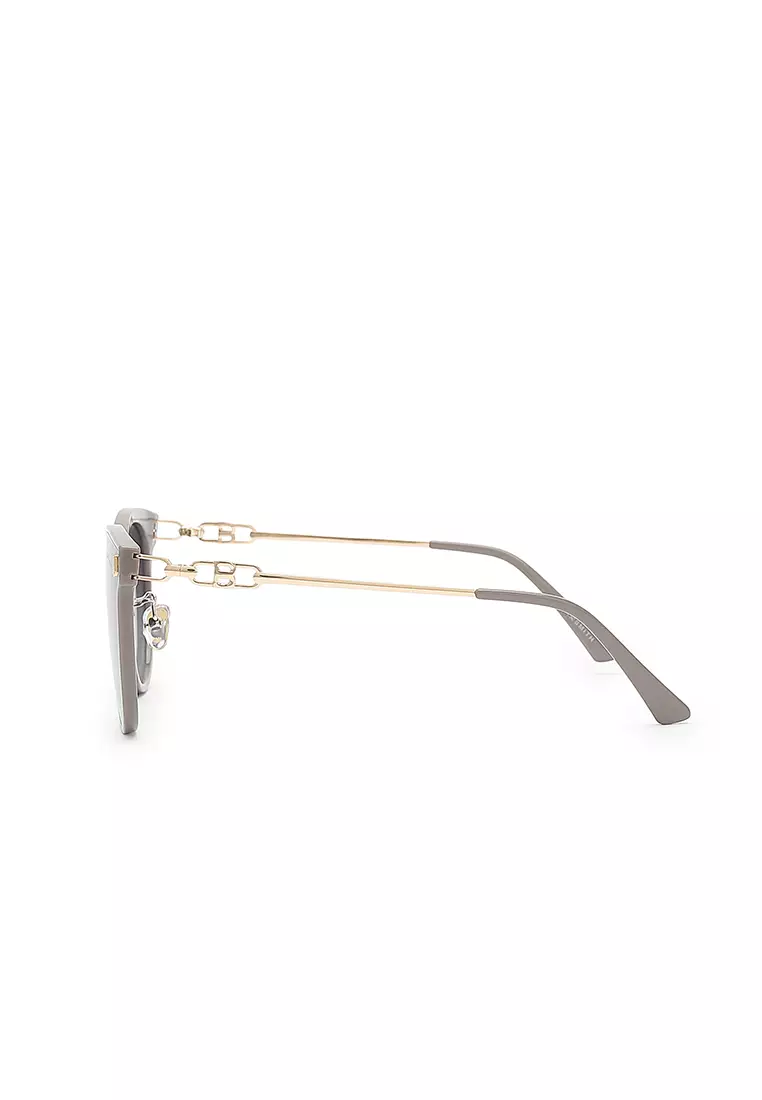 Unisex Fashion Sunglasses (Kacamata Hitam) - Krem / Abu-Abu / Ungu