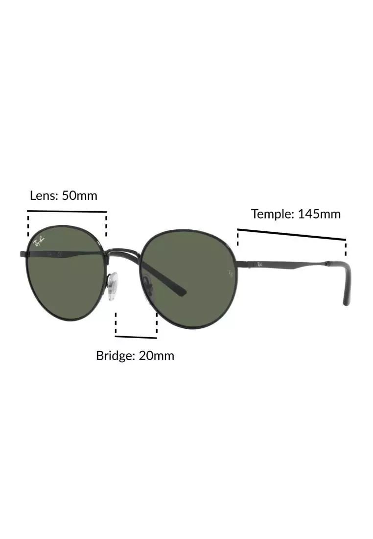 50mm store sunglasses size