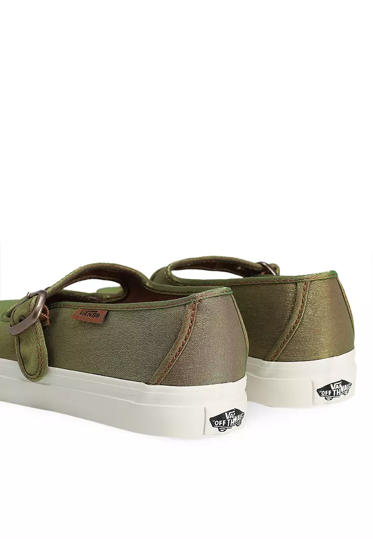 Mary Jane Satin Slip-Ons
