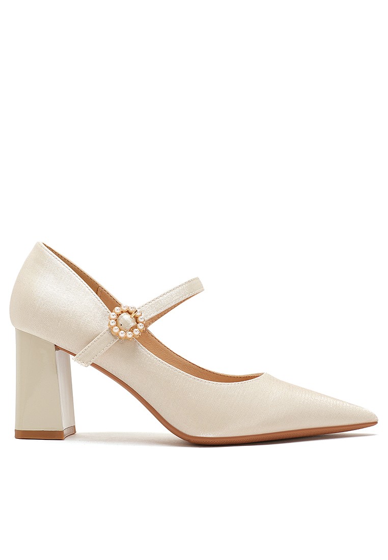 7CM Satin Mary Jane Shoes 873-5